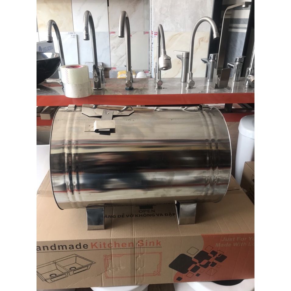 Bồn phụ, bình phụ, bồn giảm áp 60L – Inox 304 dùng máy máy năng lượng mặt trời mặt trời