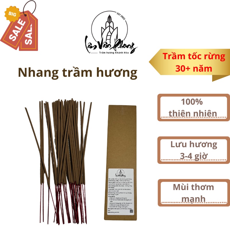 Nhang trầm hương, đồ thờ cúng Lâm Vân Phong hộp 500gr