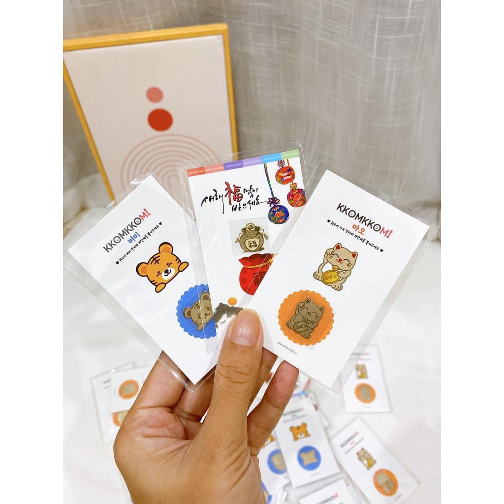 Miếng dán chống bức xạ điện thoại Kkomkomi Hàn Quốc, Miếng dán cản sóng điện từ cho máy tính bảng an toàn cho mẹ bầu &amp;bé