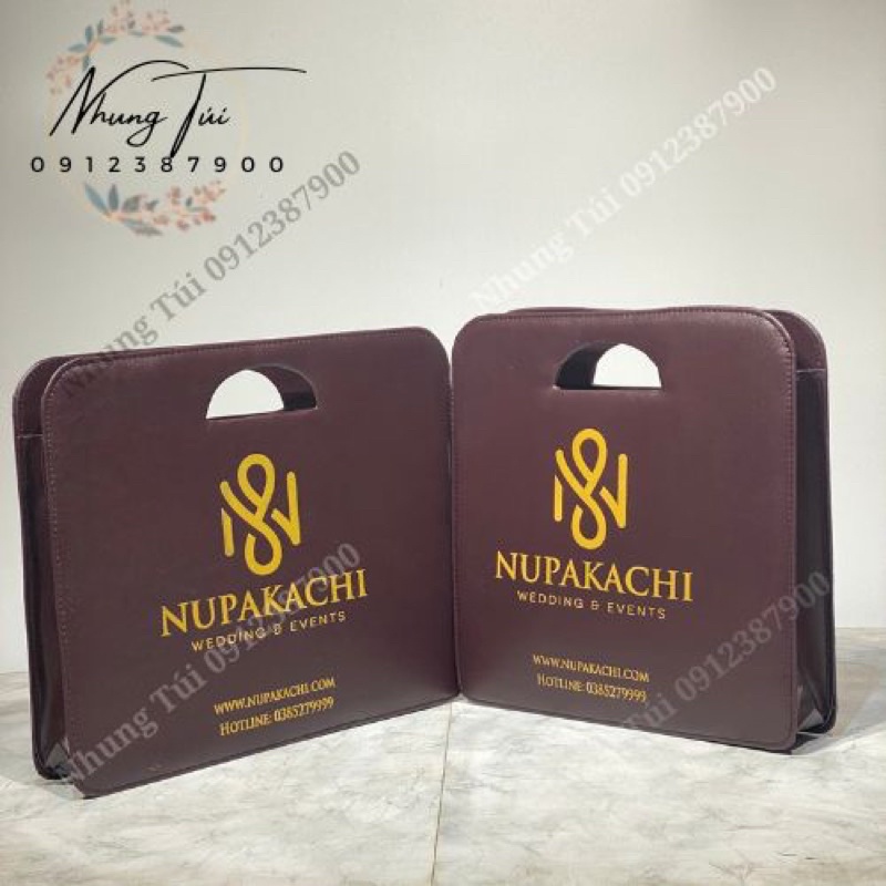 Túi đựng album da sang trọng nhận in logo