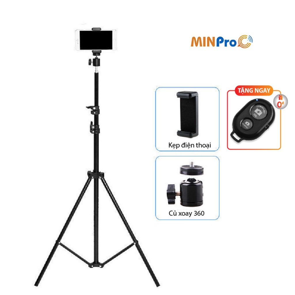 Đèn Livestream Chính Hãng MINPRO Cao Cấp Siêu Sáng Quay Video, Chụp Ảnh, Makeup