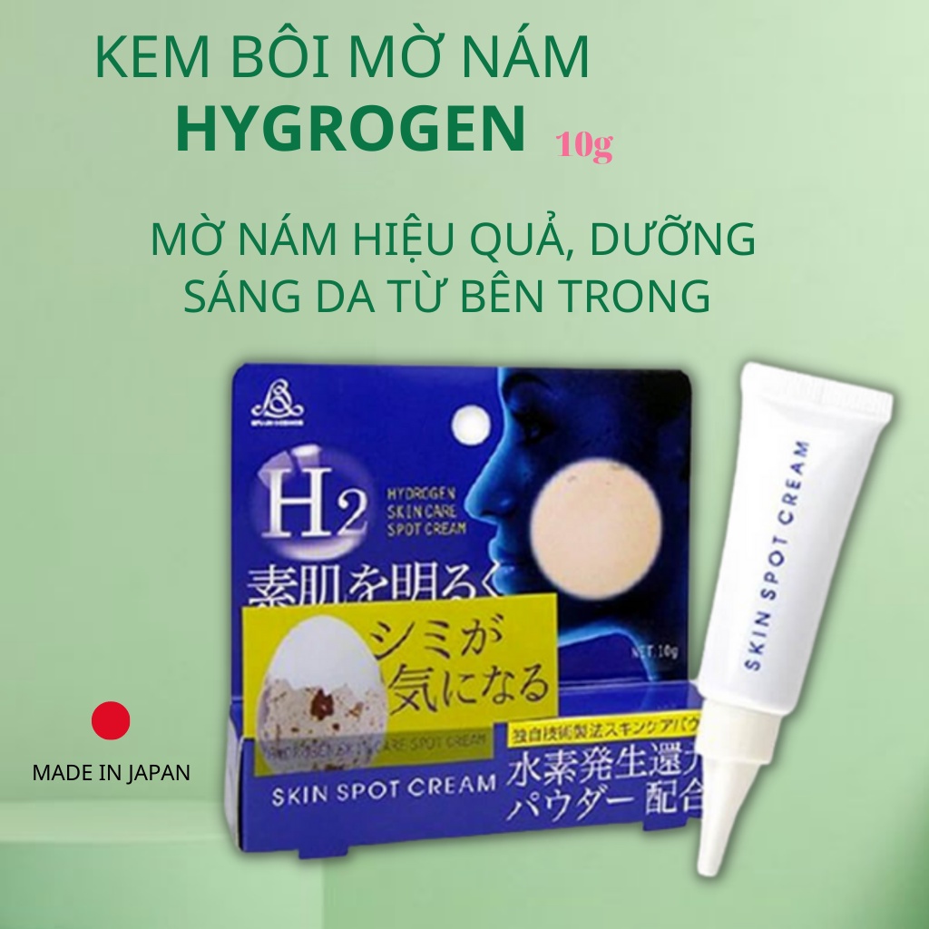 KEM BÔI GIẢM NÁM, TÀN NHANG H2 HYGROGEN NHẬT BẢN (TUÝP 10G) - HÀNG NỘI ĐỊA NHẬT