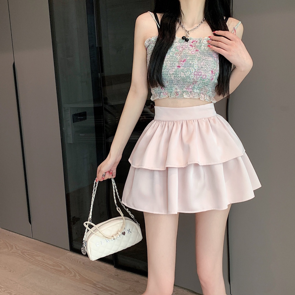 Chân Váy Xếp Ly Hai Tầng Siêu Hot cv22 Phân Phối Bởi YinGirl