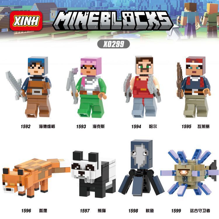 Minecraft mô hình lắp ráp Khối đồ chơiDùng Làm Quà Tặng Cho BéThế giới của tôi myword khối hình con búp bê trò chơi xung quanh trẻ em đồ chơi quà tặng