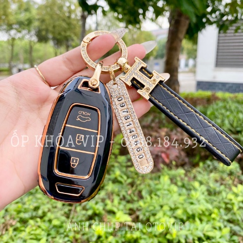 Ốp TPU dẻo xe HYUNDAI các dòng xe ACCENT mẫu 3 nút TM:  2018-2020, HYUNDAI KONA, SANTAFE 2019-2020...Bọc khóa xe ô tô