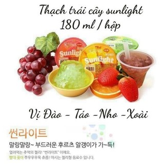 Thạch hút trái cây Sunlight 180ml - Hàn quốc