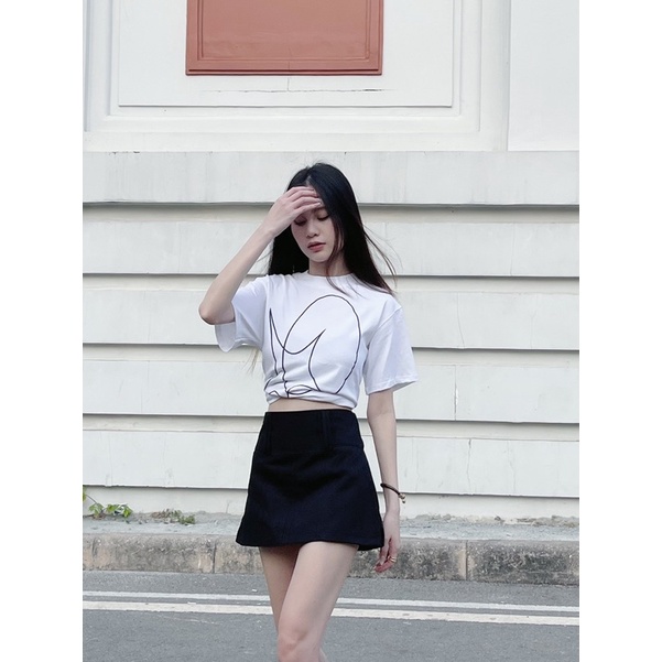 | 𝐀𝐫𝐞 𝐓𝐞𝐞 𝐁𝐚𝐛𝐲 | Áo boxy baby Tee.