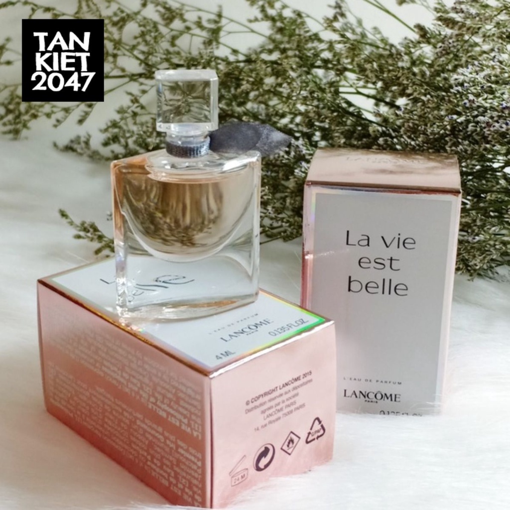 Nước hoa mini la vie ést belle lancom 4ml (New)