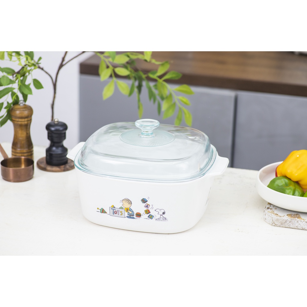 Nồi gốm thủy tinh chịu nhiệt Corningware, Instant Brands A-5-SPC/SG phiên bản giới hạn snoopy dung tích 5L