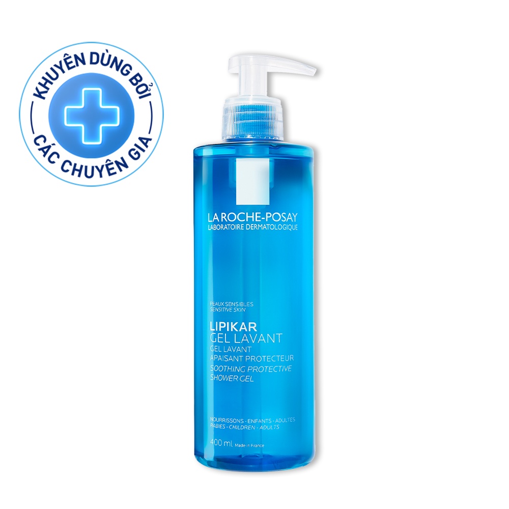 Gel tắm làm sạch làm dịu và bảo vệ da nhạy cảm La Roche Posay Lipikar Shower Gel 400ml