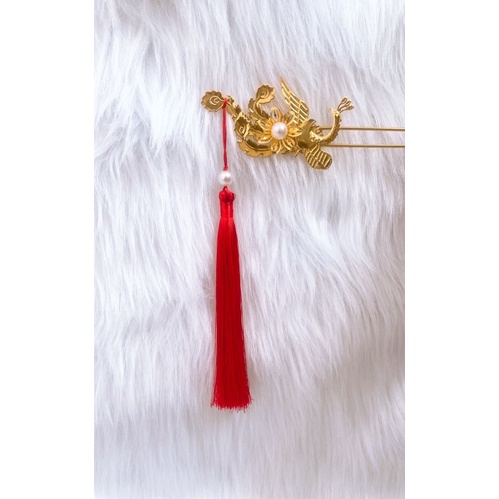 Trâm Cài Tóc Cô Dâu - Chim Công - Cài Trái