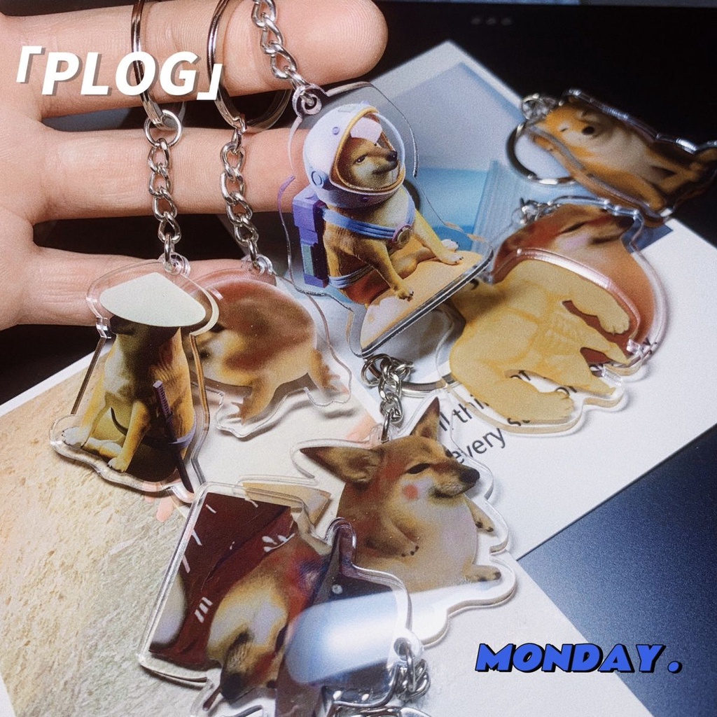 Móc Khóa Chó Shiba Chibi - Móc Khóa Chibi Dễ Thương - Chiều Cao 5cm