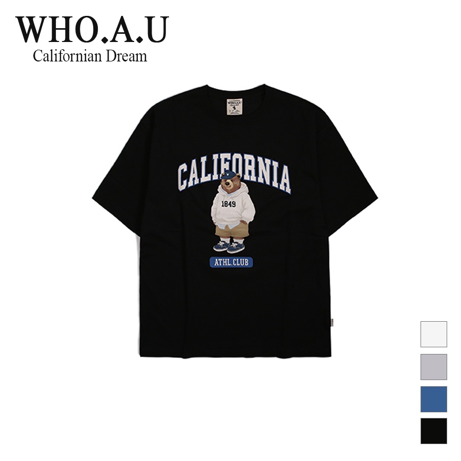 Áo thun WHO.A.U WHRPD2411U tay ngắn California (mẫu mới)