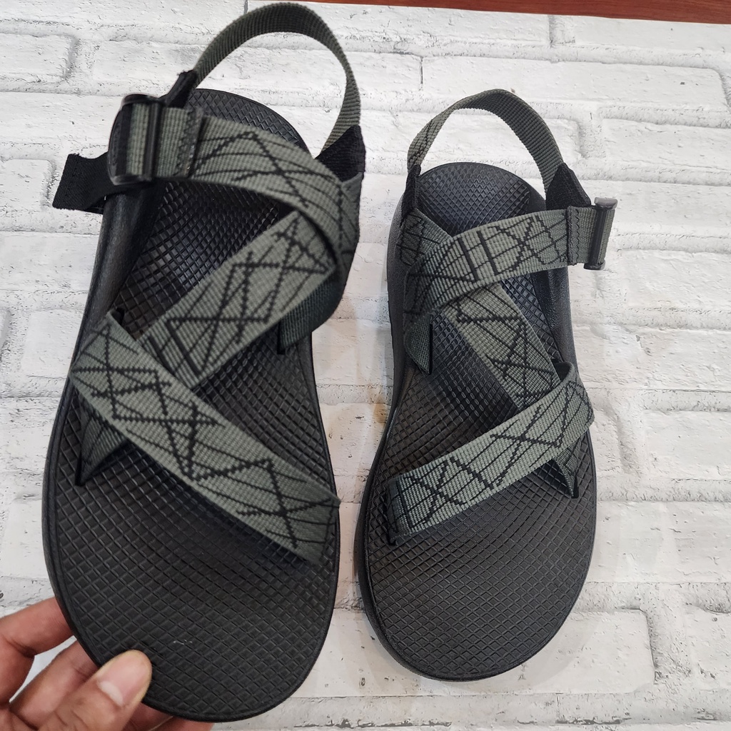 Chaco Đế Thơm Hương Quế, Khử Mùi Mồ Hôi, Dép Chaco Mã  Xám Kẻ Chỉ TG33