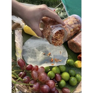 COMBO BTPS hủ bơ 300g ( Bánh tráng 200g, 200g Muối ruốc hành phi)