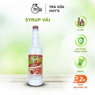 Siro, syrup vị vải dingfong chai 760ml