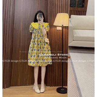 Váy thô hoa cổ bèo Chang Moon