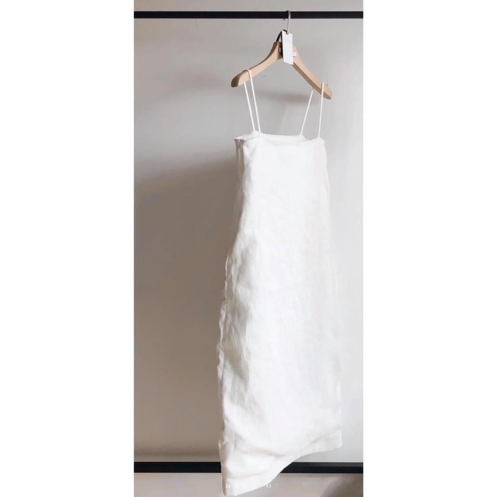 Đầm maxi linen trắng basic 2 dây - C2SG.VN "hàng mới mỗi ngày"