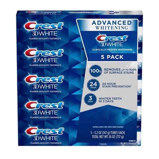 1 tuýp kem đánh răng crest 3d white advanced 158gr - mỹ