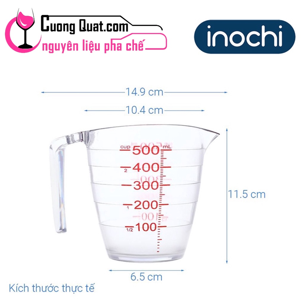 Đong Chia Vạch Yoko INOCHI Chịu Nhiệt 200ml, 500ml