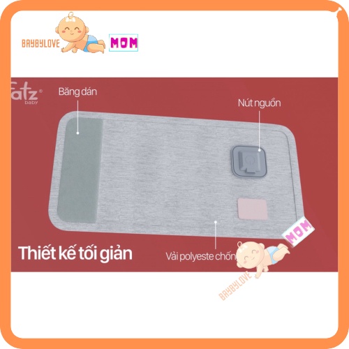 READY 1 - Túi vải ủ ấm bình sữa / Dụng cụ hâm sữa du lịch cầm tay FatzBaby Fatz - giữ nhiệt làm ấm nóng - FB3101TN