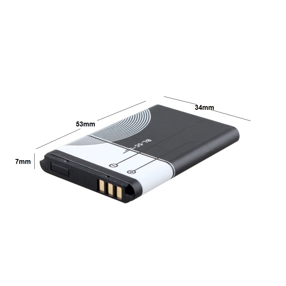 Pin BL 5C, Pin Nokia dành cho nhiều dòng 105, 106, 107, 108, 100, 101, 110, 1200, 1202, 1280