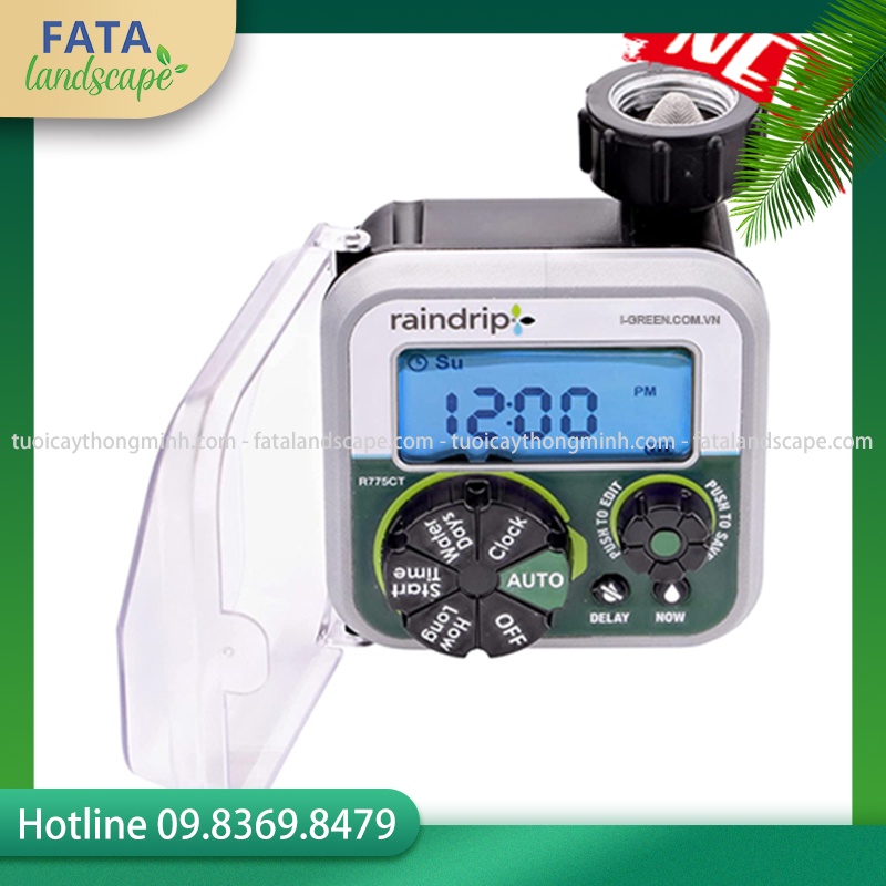Bộ hẹn giờ tưới vườn tự động R775CTG Raindrip-Mỹ