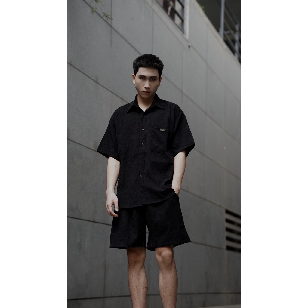 Đồ bộ Steve unisex cao cấp, set đồ nam chất liệu nhung tăm local brand | BigBuy360 - bigbuy360.vn