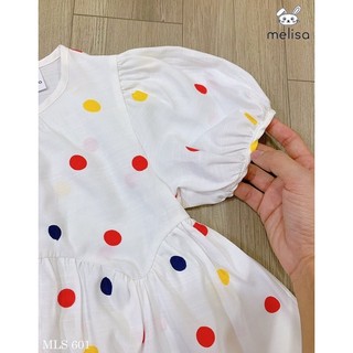 Váy Melisa chấm bi tay bồng