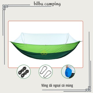 Võng du lịch dã ngoại cắm trại bằng vải dù có mùng màn chống muỗi côn trùng gấp gọn 	BB2922 - Billba camping