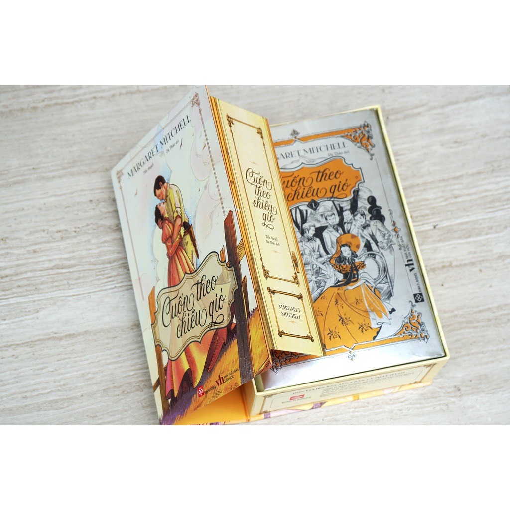 Sách - Boxset Cao Cấp - Cuốn Theo Chiều Gió ( 2 tập )- Bản dịch mới (Margaret Mitchell)