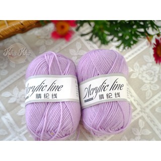 LEN ACRYLIC LÀM ĐỒ HANDMADE CUỘN 50G sọi 5mm (bảng màu 16)