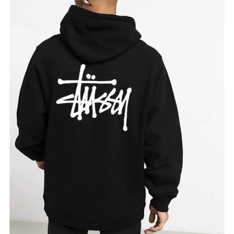 Áo Hoodie Stussy chữ trắng/đen - chất nỉ bông Hàn, dáng rộng, nam nữ đều mặc được (Unisex) | BigBuy360 - bigbuy360.vn