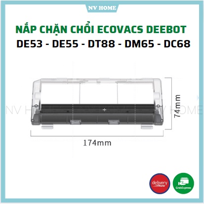 Phụ kiện robot hút bụi Deebot DE53, DE55, DT88, DM65, DC68 nắp chổi cuốn, nắp chặn chổi