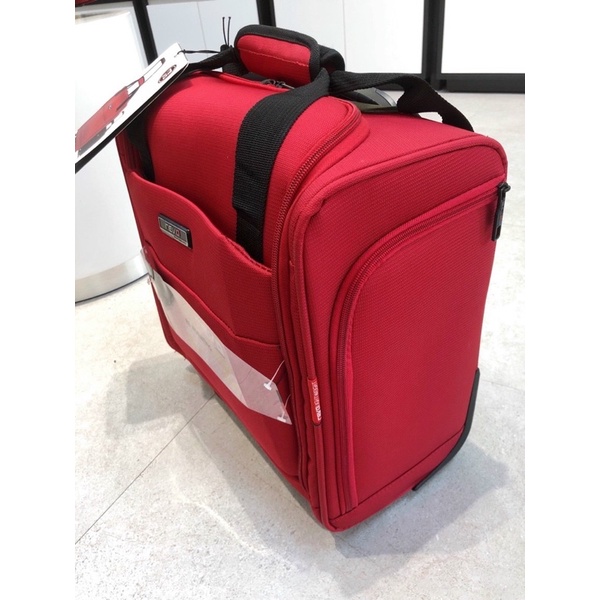 Vali/ túi kéo doanh nhân  Tracker travel bag--tone đỏ đen sang trọng thời trang
