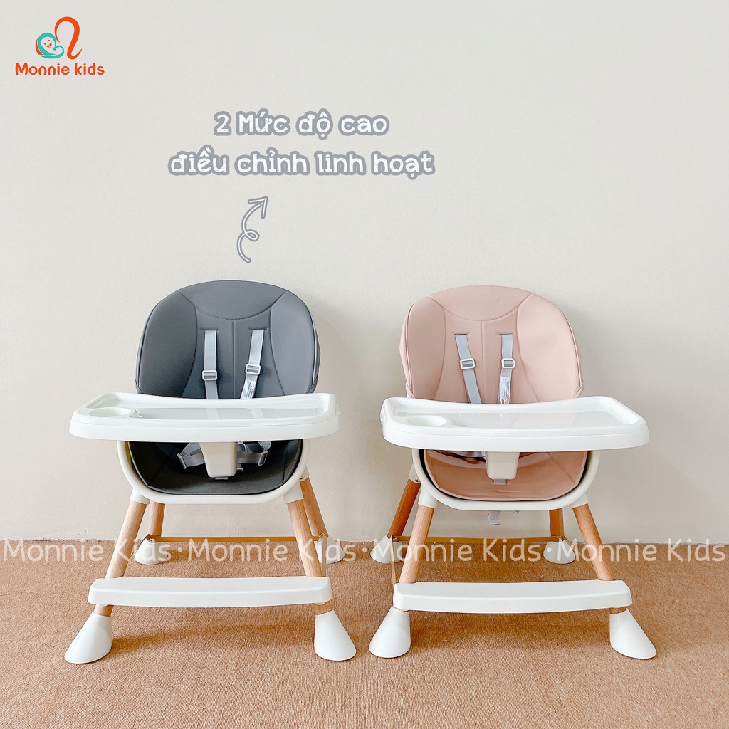 Ghế ăn dặm cho bé MonMon Color 6M+, bàn ăn dặm tùy chỉnh cho trẻ  - Monnie Kids