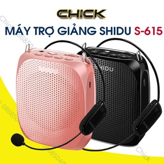 Máy trợ giảng shidu sd-s615 không dây sóng uhf, có dây, âm lượng lớn 10w, mic không dây, mic có dây, loa trợ giảng