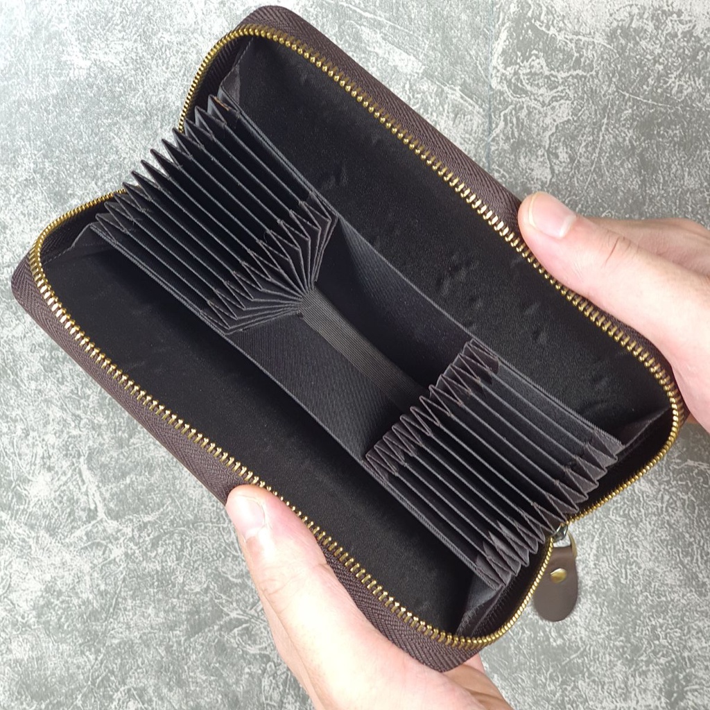 Ví dài cầm tay nam da bò sáp WL119  - BH 3 Năm, ví da nam công sở