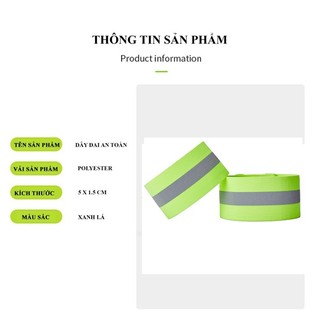 Dây Đai Phản Quang Đi Phượt (Mẫu Đai Đeo và Đeo Tay, Chân)