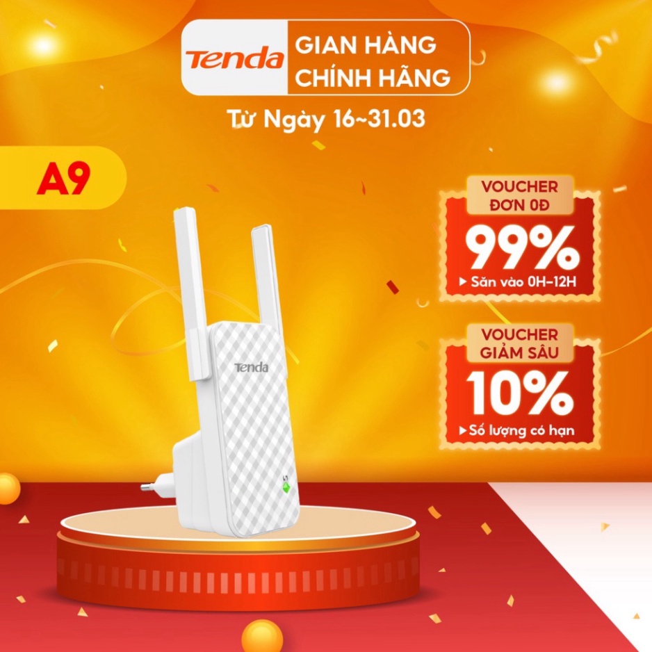 Tenda Bộ kích sóng Wifi A9 Chuẩn N 300Mbps - Hãng phân phối chính thức | BigBuy360 - bigbuy360.vn