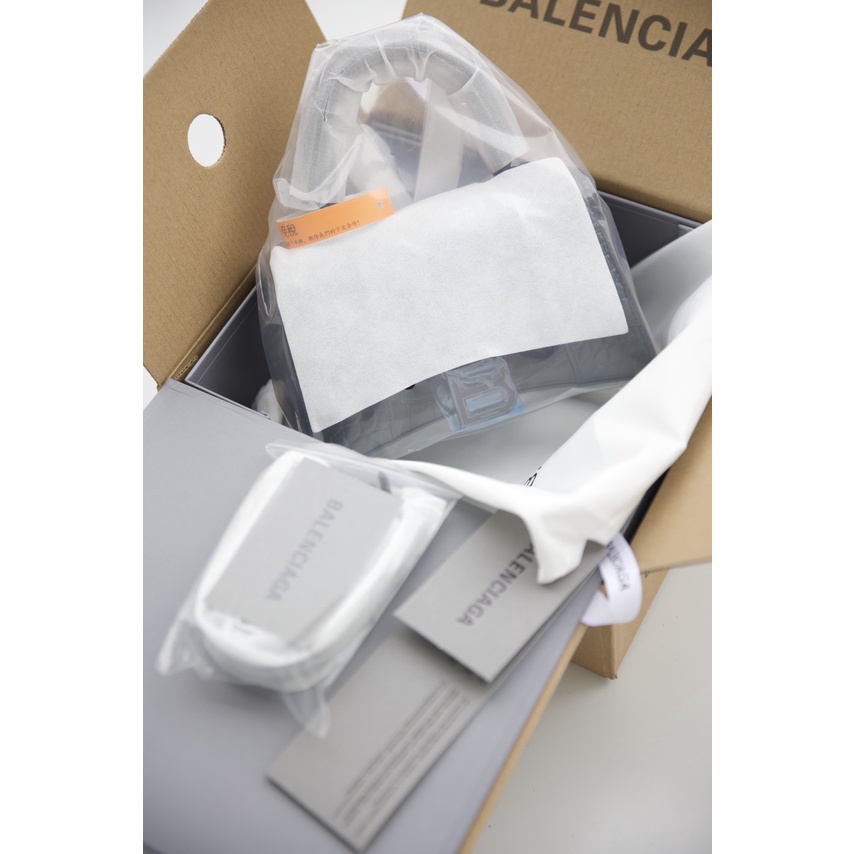 Túi Xách Nữ Balencia HOURGLASS, Size 19, Chất Liệu Da Bò Bóng Dập Vân Cá Sấu,Fullbox Chuẩn Auth, Bảo Hành 12 Tháng