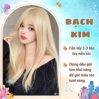 Thuốc nhuộm tóc màu bạch kim - risu hair.
