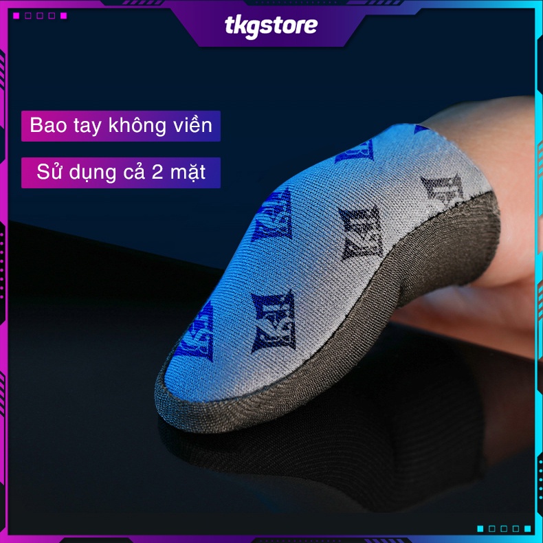 Bao tay chơi game sợi bạc cao cấp không viền tăng độ nhạy cảm ứng chống mồ hôi tay