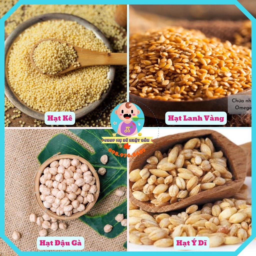 (Gói nguyên) Các loại đậu hạt hữu cơ ăn dặm cho bé / Hạt dinh dưỡng hữu cơ Markal (gói 500g)