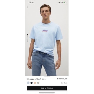 Áo thun Nam Mango auth vợt sale