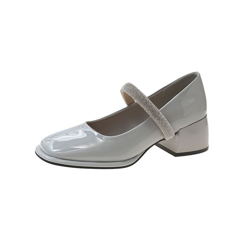 Giày cao gót giày da nhỏ kiểu Nhật