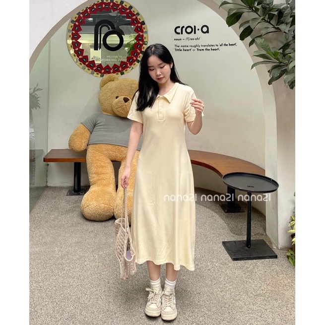 Váy polo thun trơn Nana21 Nanastore21