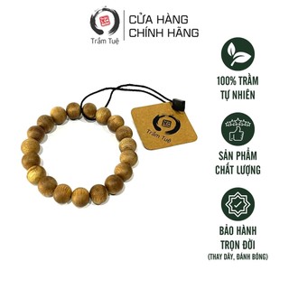 Vòng trầm tốc đơn, hạt 12 mm, 17 hạt