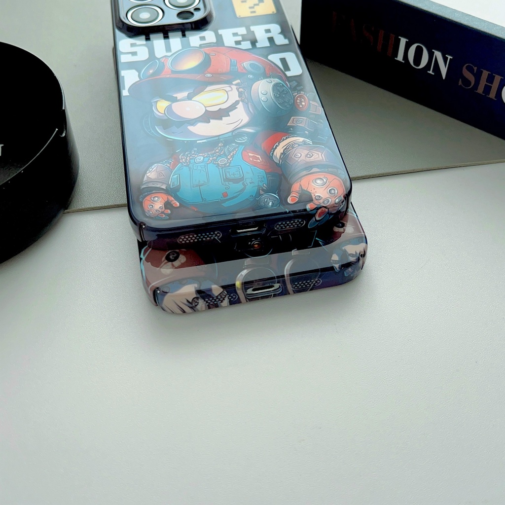 Ốp Điện Thoại PC Cứng In Hình Super Mario Bảo Vệ Toàn Diện Cho iPhone 14 13 12 11 Pro MAX XS MAX XR 7 8 plus