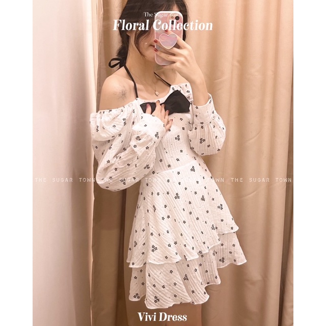 Váy đũi hoa Vivi Dress SugarTown